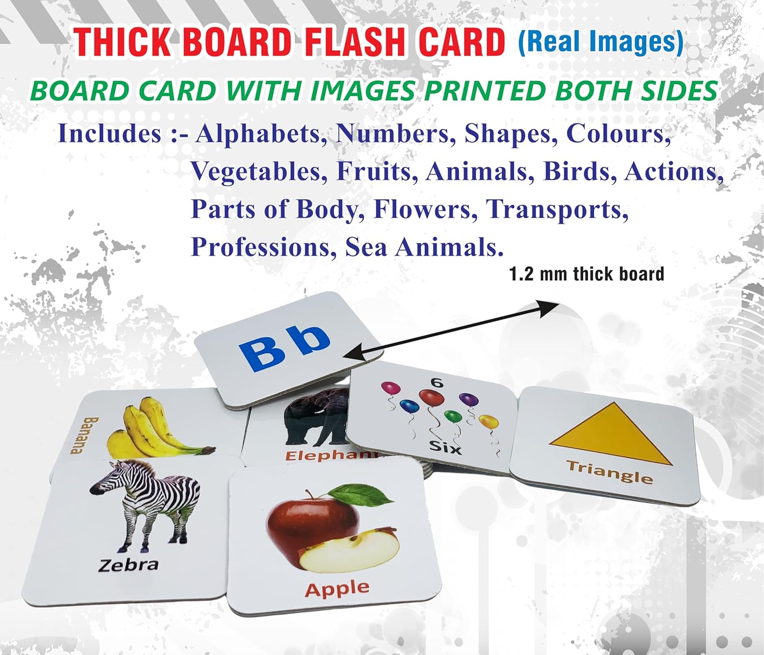Durable All-in-One Flash Cards Book | Educational Learning Toy for Toddlers (1-6 Years)