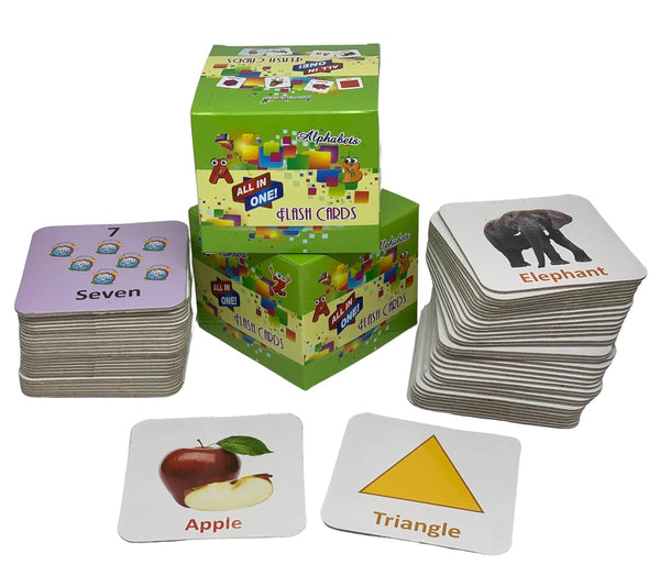 Durable All-in-One Flash Cards Book | Educational Learning Toy for Toddlers (1-6 Years)